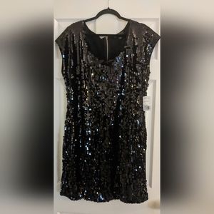Forever21 Plus Black Sequin Dress 2X